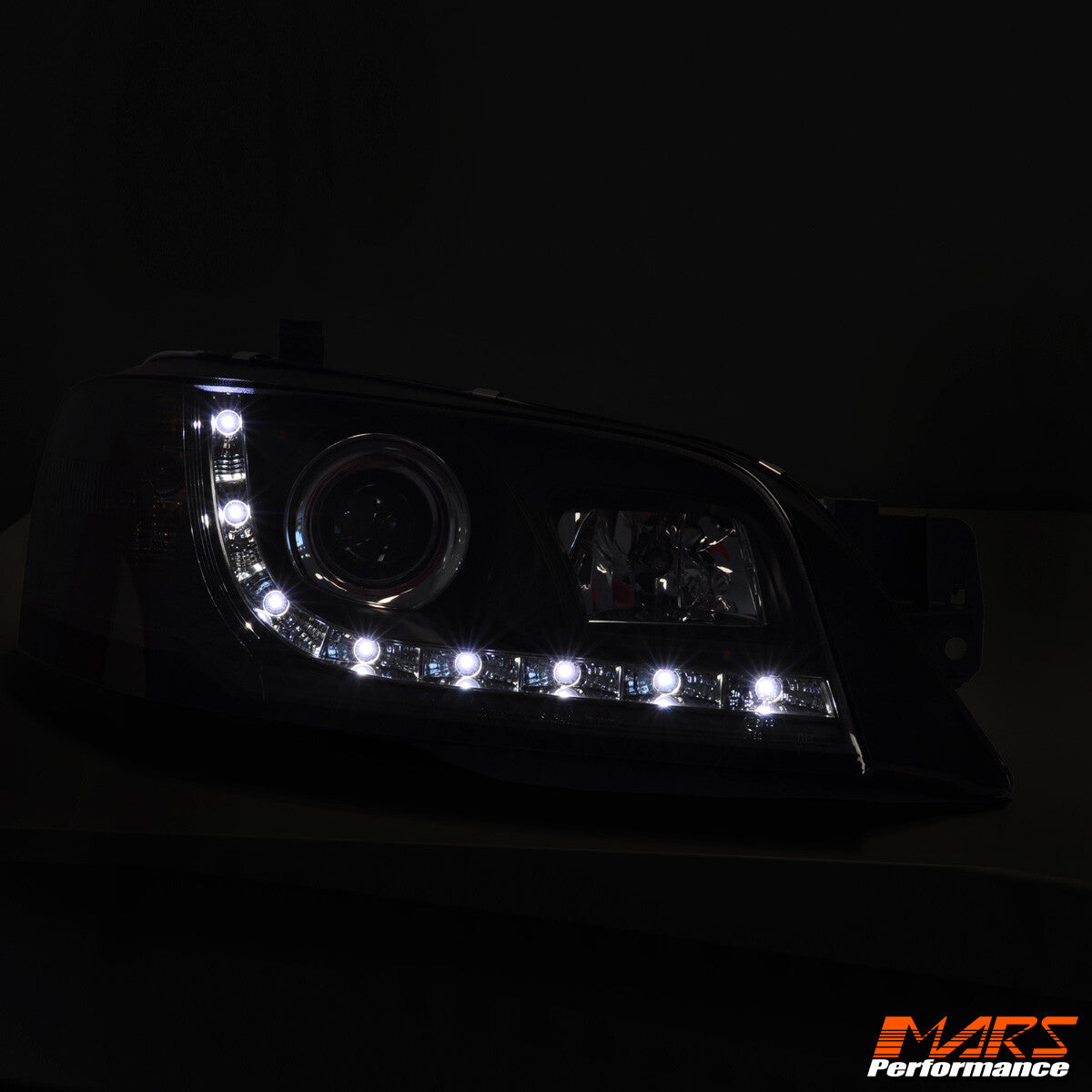 Black DRL LED Projector Head Lights for Ford Territory SX SY 2004-2008 Headlight