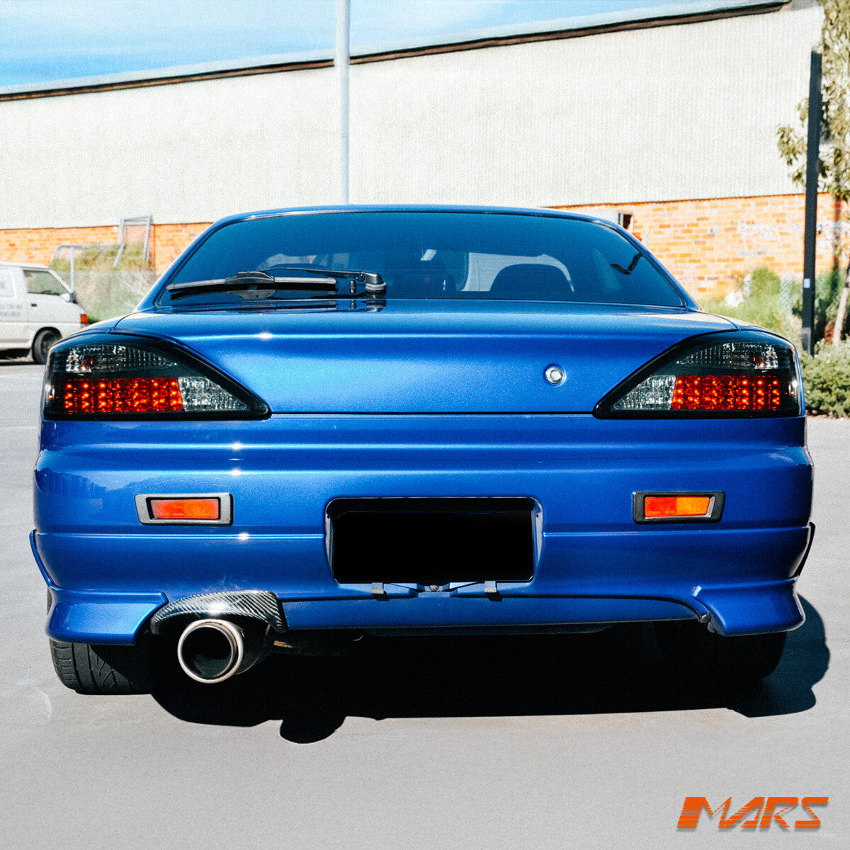 YOSHIO STYLE Smoked Black LED Tail Lights for NISSAN Silvia 200SX S15 Coupe