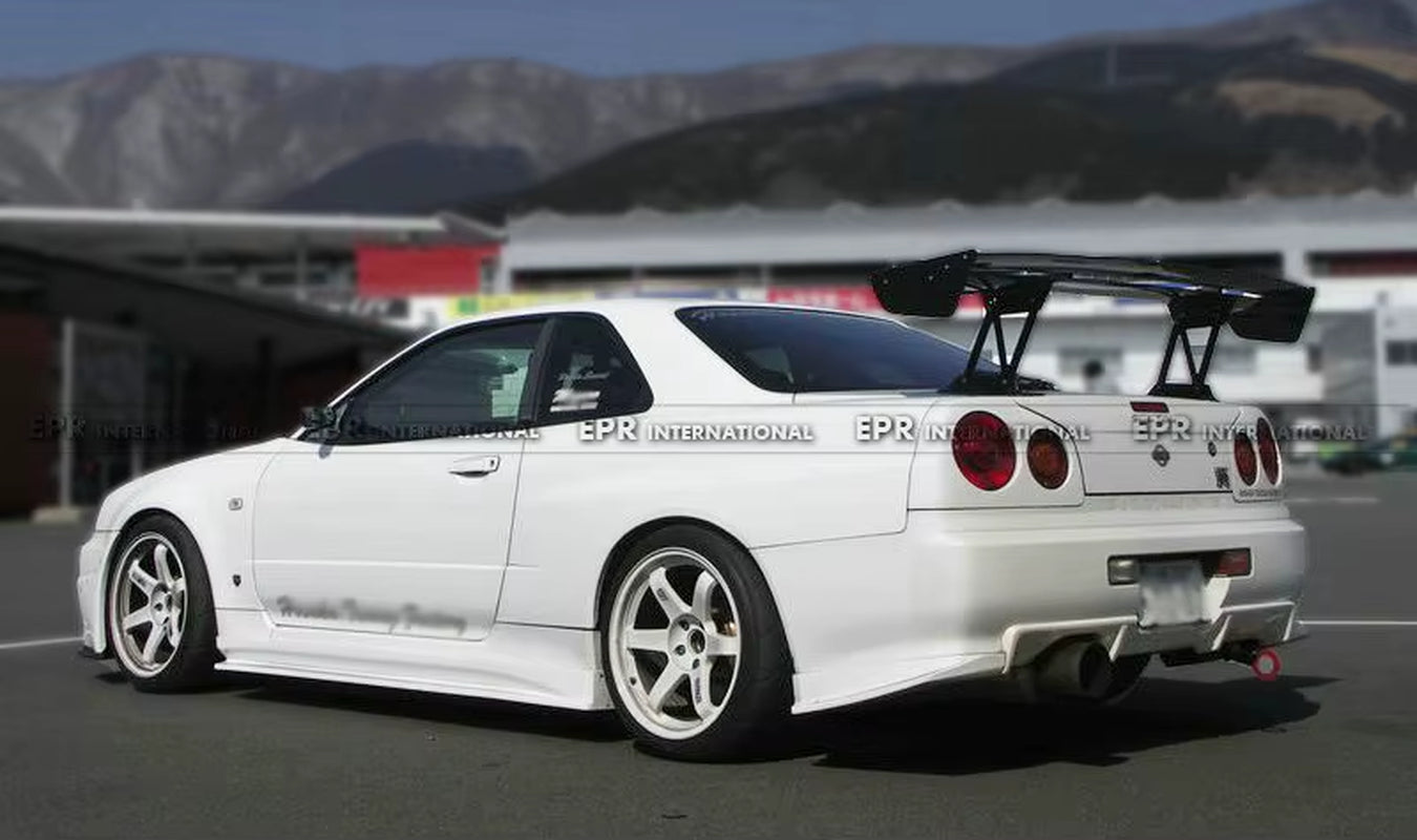 For Skyline R34 GTR GTT VC Type GT Spoiler 1600Mm (Street Version Low Stand 290Mm)