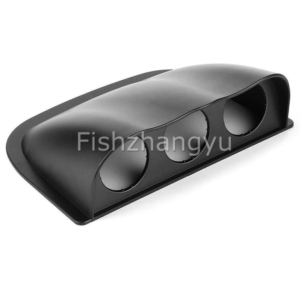 52Mm 2" Triple 3 Hole Dashboard Gauge Holder Pod Car Meter Mount Bracket Black