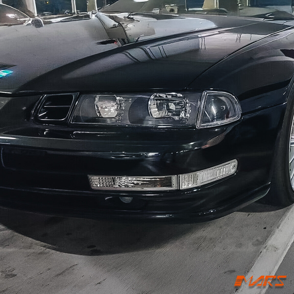 JDM Clear Front Bumper Bar Turn Signal Indicator Lights for Honda Prelude 92-96