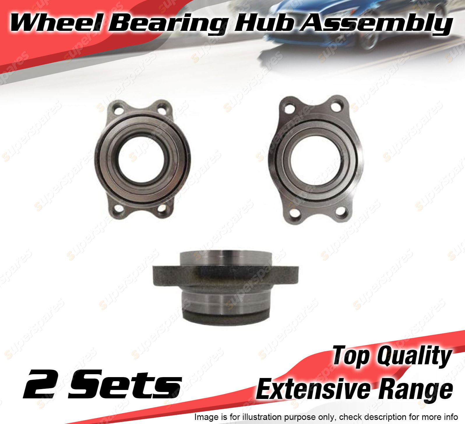2X Rear Wheel Bearing Hub Ass for Nissan 180SX 200SX 300ZX Silvia Skyline Stagea