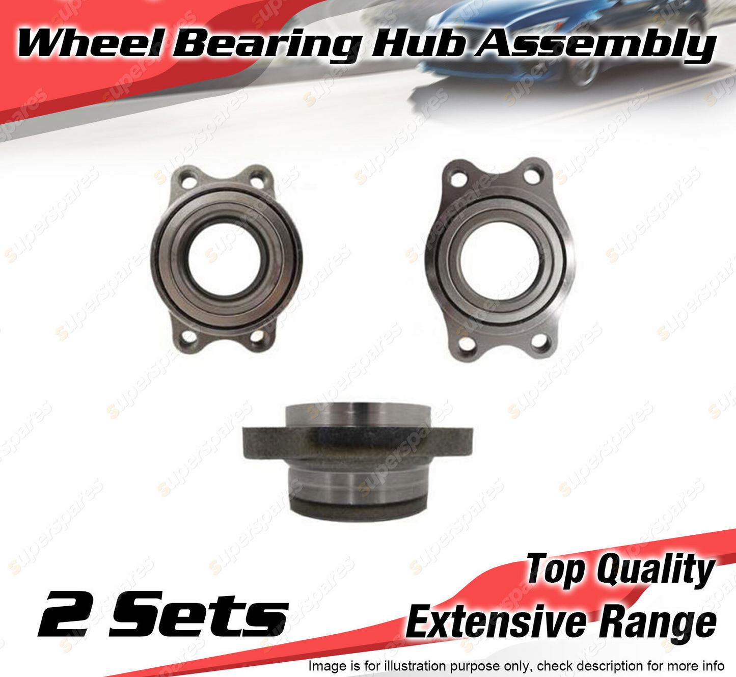 2X Rear Wheel Bearing Hub Ass for Nissan 180SX 200SX 300ZX Silvia Skyline Stagea