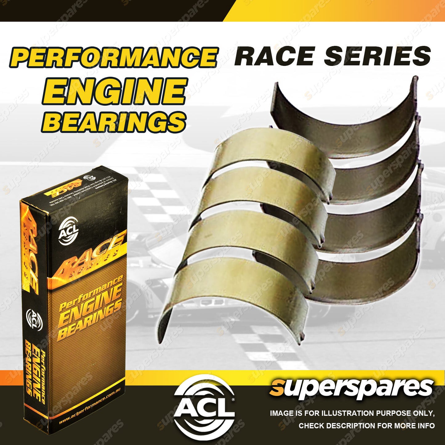 ACL Conrod Bearing for Nissan Gazelle Pintara 180SX CA16 CA18 CA20 CD17 0.025Mm