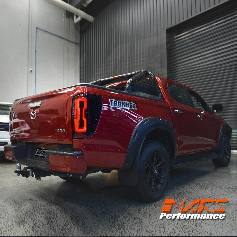 Smoke Full LED Sequential Indicator Tail Lights for MAZDA BT-50 UTE TF 2020-2024