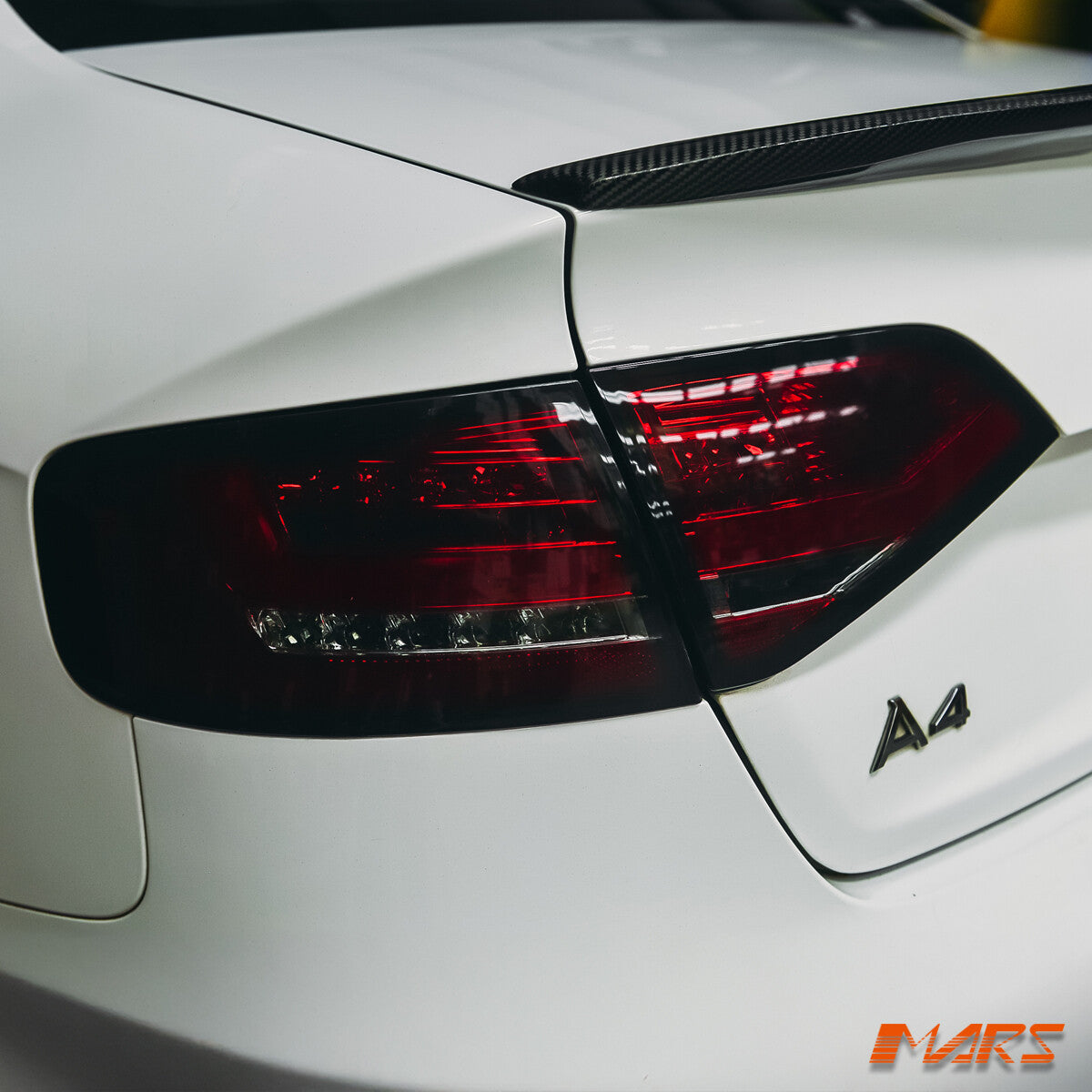 Smoked Red 3D LED Tail Lights for AUDI A4 B8 Sedan -Replace Stock Non LED Lights