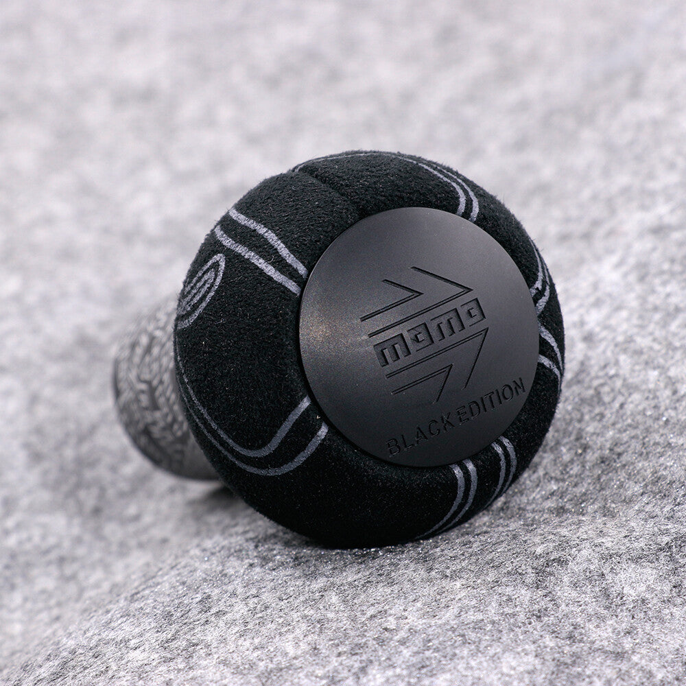 Momo ULTRA BLACK EDITION Graffiti Suede Leather Manual Gear Stick Shift Knob