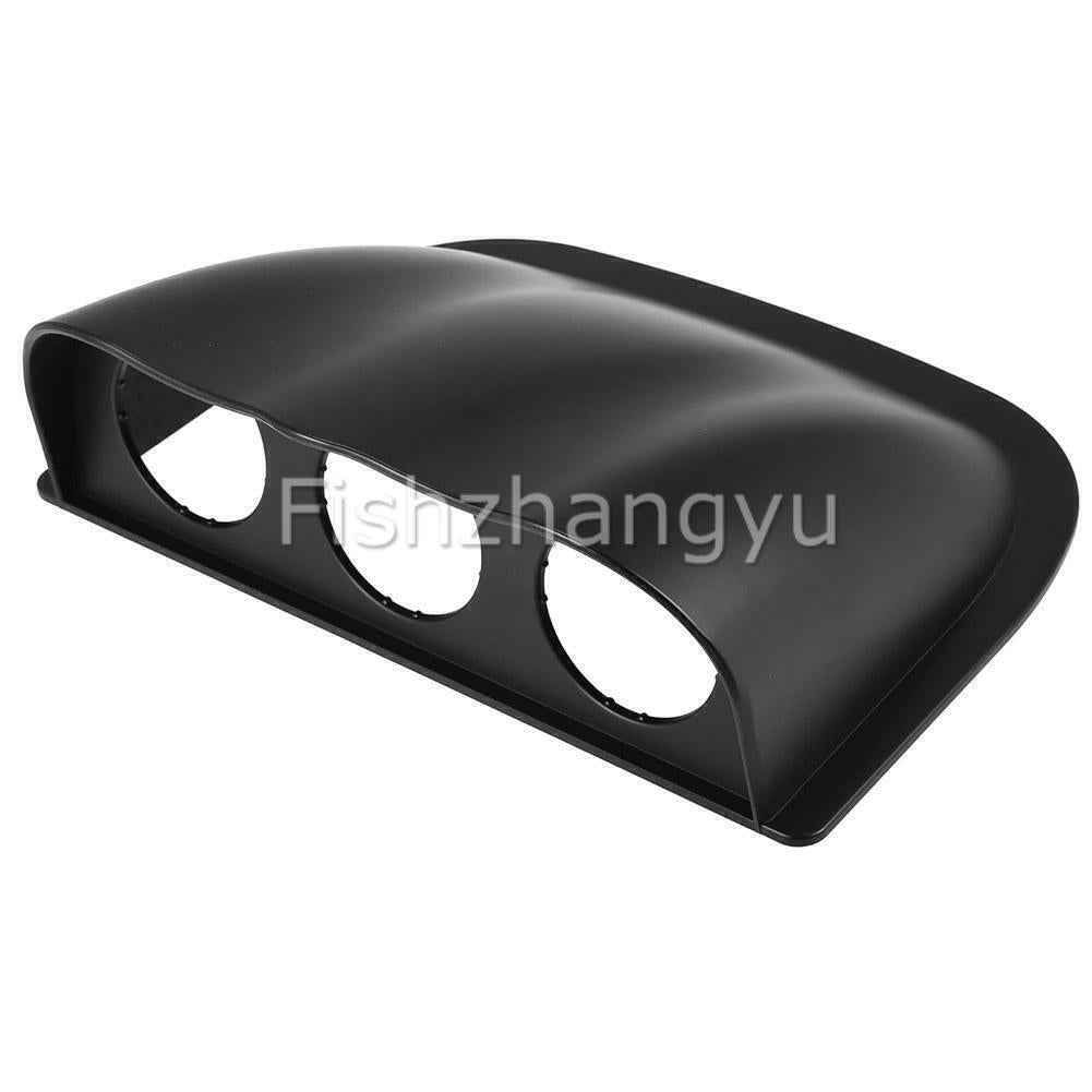 52Mm 2" Triple 3 Hole Dashboard Gauge Holder Pod Car Meter Mount Bracket Black