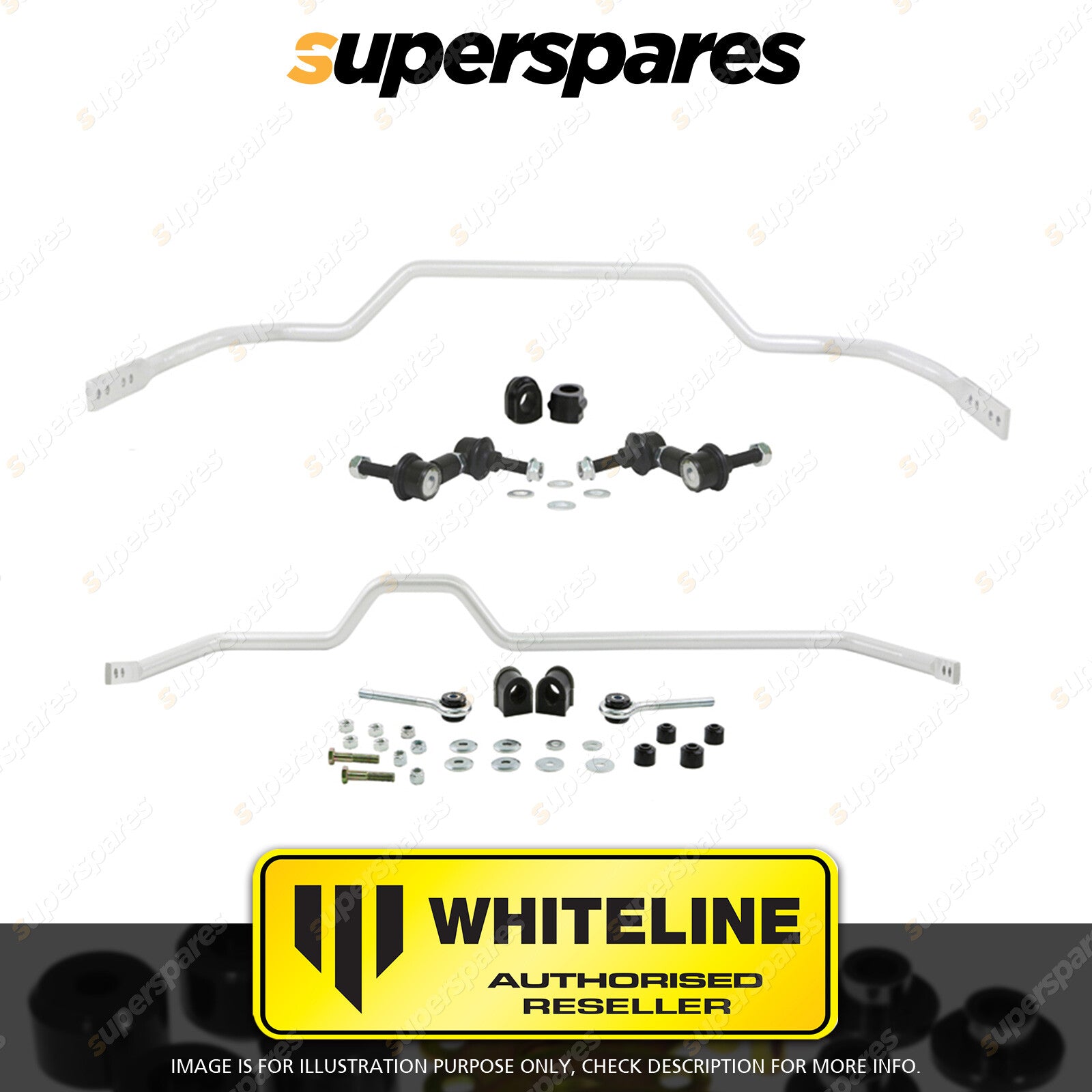 Whiteline F & R Sway Bar Vehicle Kit for NISSAN SKYLINE R33 R34 STAGEA RWD WC34