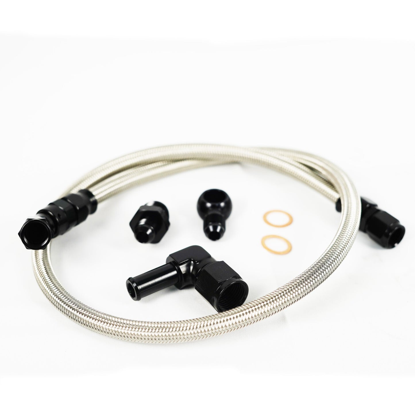 Braided Turbo Water Feed Line Kit for Ford Falcon Barra BA BF FG XR6 G6E 4.0L