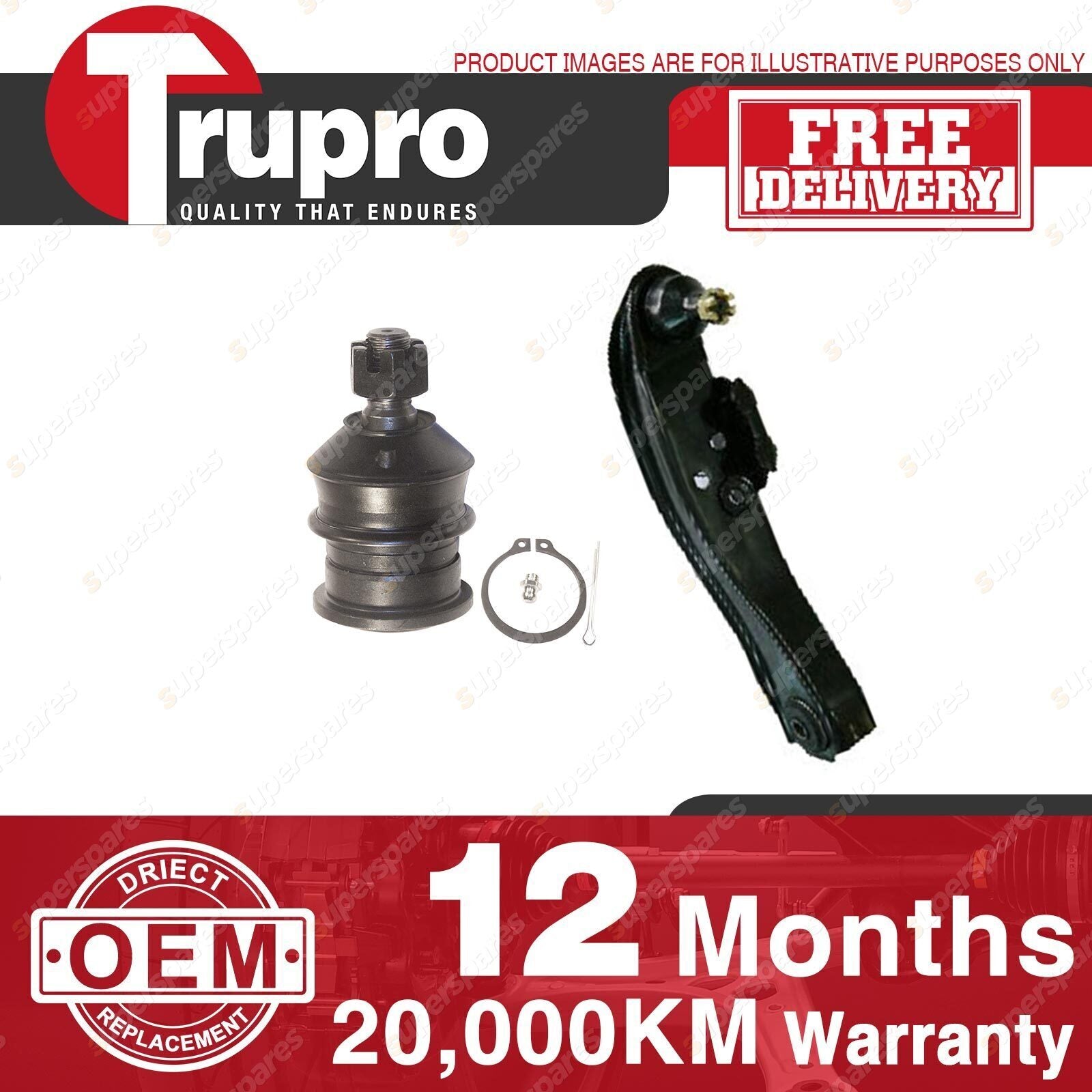 2 Pcs Lower Control Arms with Ball Joint for NISSAN 200SX 180SX SILVIA S13