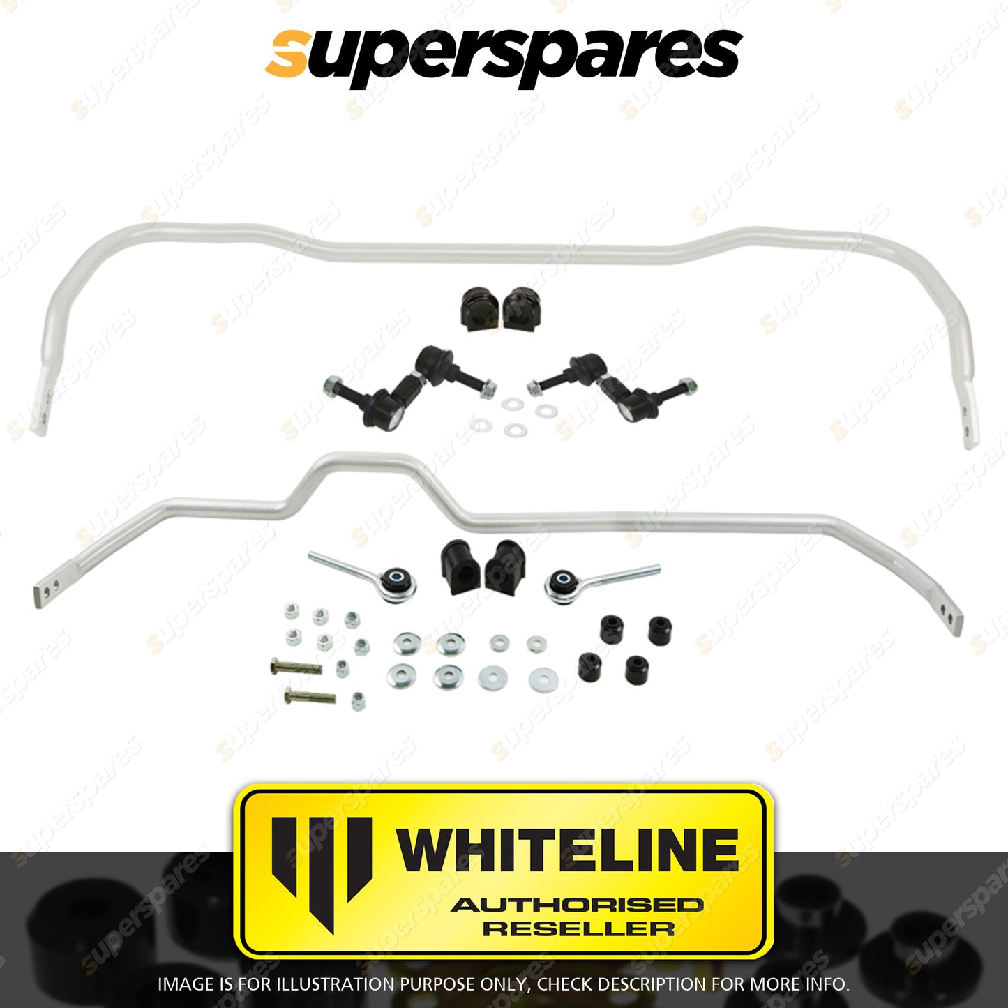 Whiteline F & R Sway Bar Vehicle Kit for NISSAN SKYLINE R33 R34 STAGEA AWD WC34