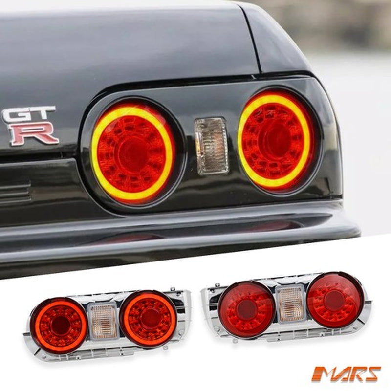 R35 GTR Style LED Tail Lights for Nissan R32 Skyline Coupe GTS-T GT-R RB250DET