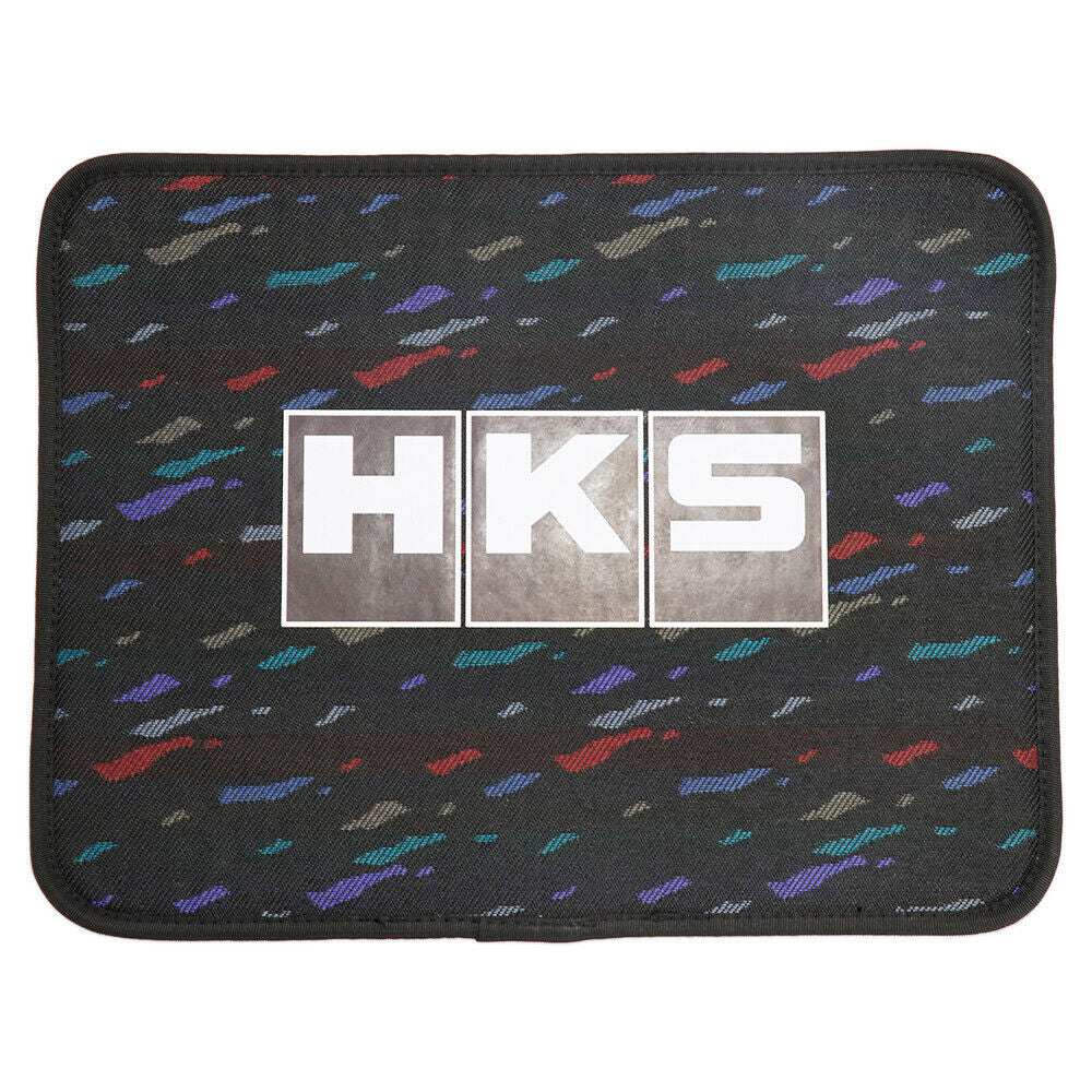 4Pcs/Set JDM HKS Le Mans Confetti Fabric Floor Mats Car Interior Carpets