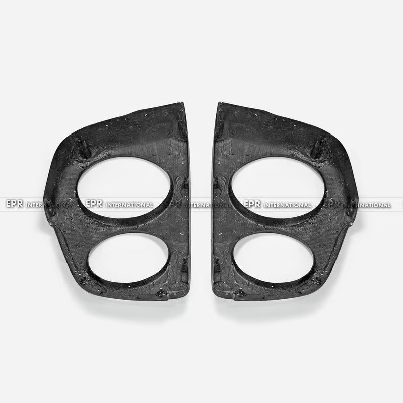 For Nissan Skyline R34 GTR OEM Style Carbon Fiber Tail Light Covers (2PC) - Direct Fit