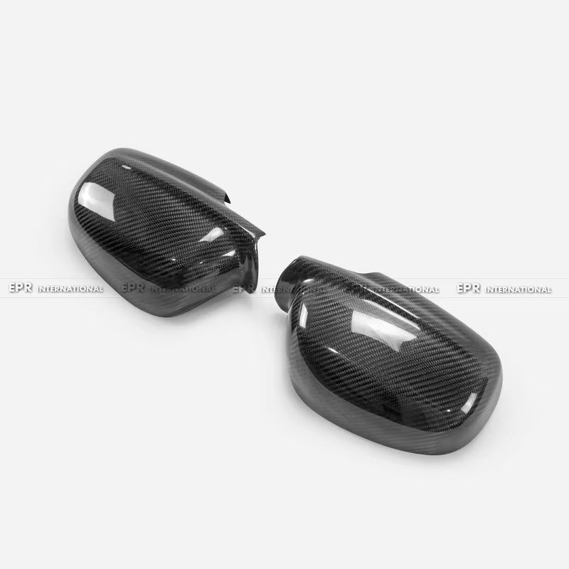 For Nissan Skyline R34 Carbon Fiber Mirror Covers - OEM Style Side Mirror Caps 1999-2002