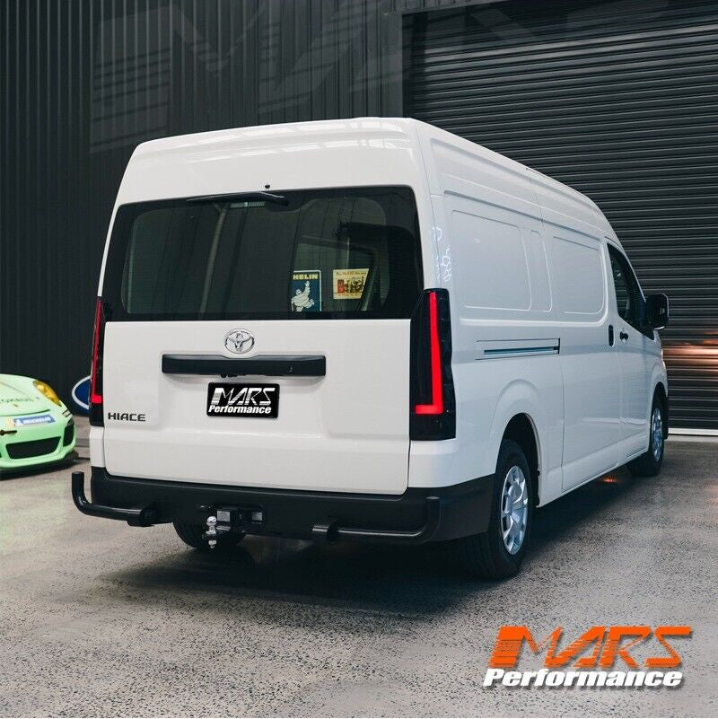 For Toyota Hiace VAN 20-24 Smoke Black Full LED Sequential Indicator Tail Lights