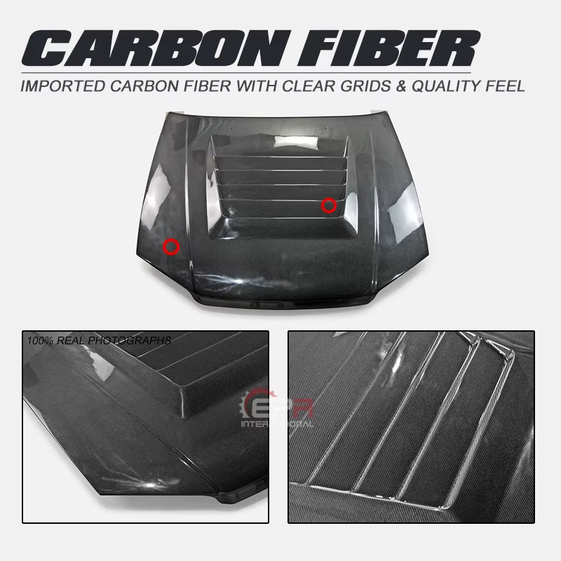 For Nissan Skyline R34 GTT NIS Style Hood - Carbon Fiber/Frp Options 1999-2002