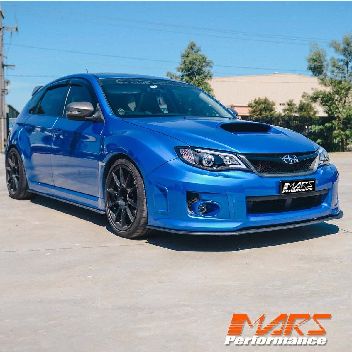 Black LED DRL Day-Time Projector Head Lights for Subaru Impreza 07-13 RS WRX Sti