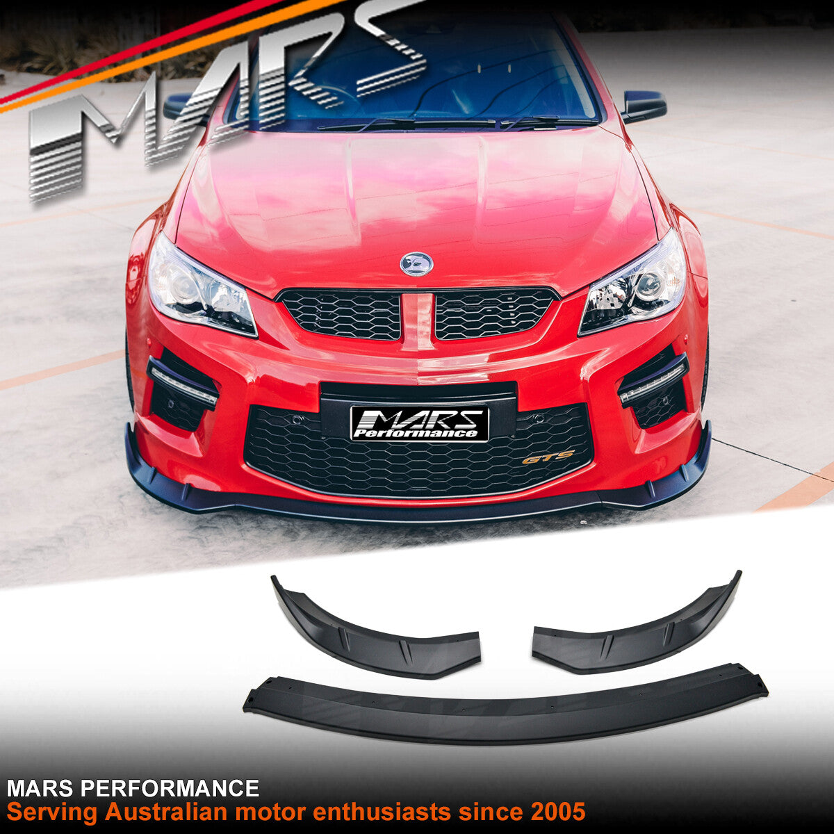 Matt Black Front Bumper Bar Lip Spoiler for HSV GEN-F GTS & Maloo GTS Bodykit VF