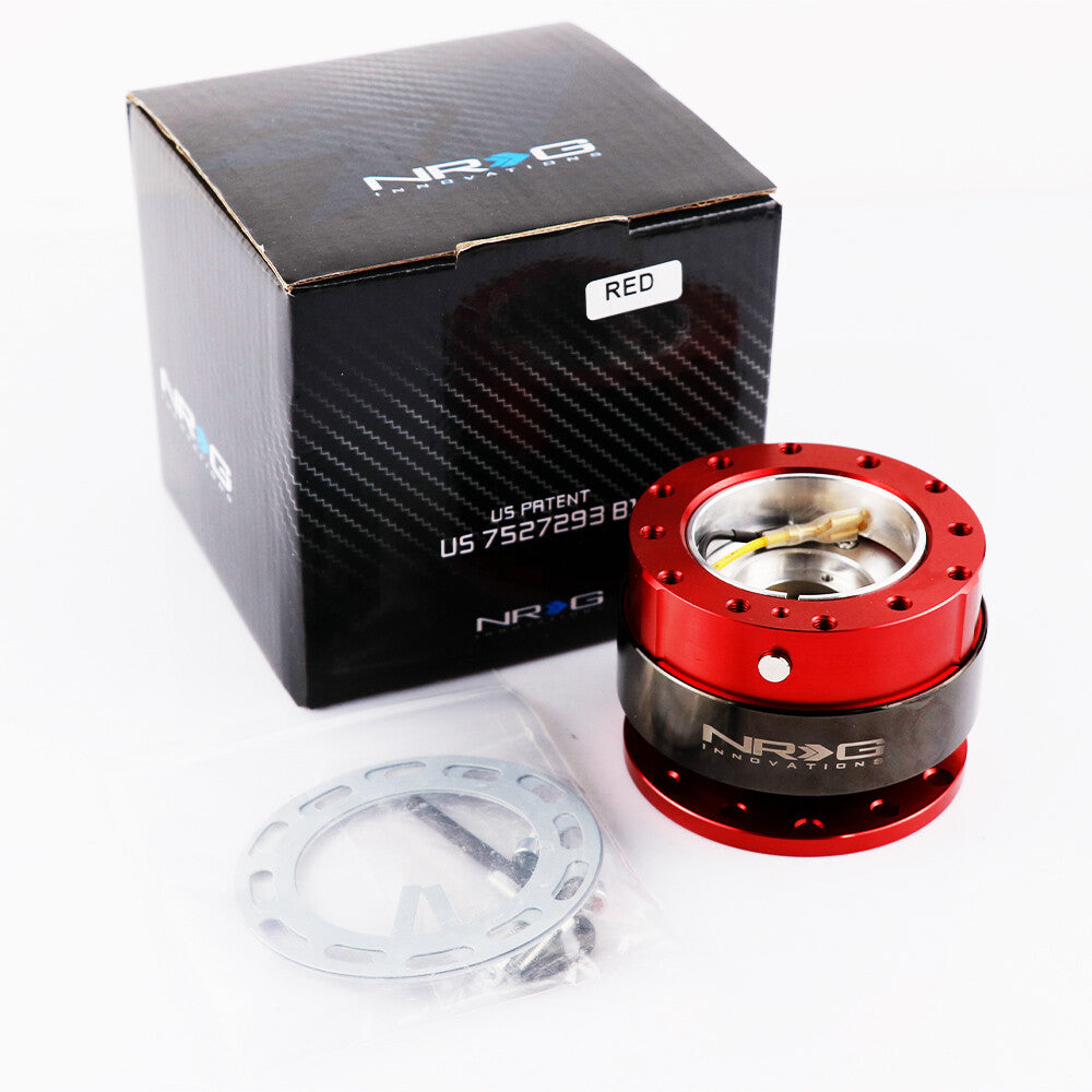 DING Sound NRG Gen 2.0 Steering Wheel Quick Release (Red Body/Black Ring)