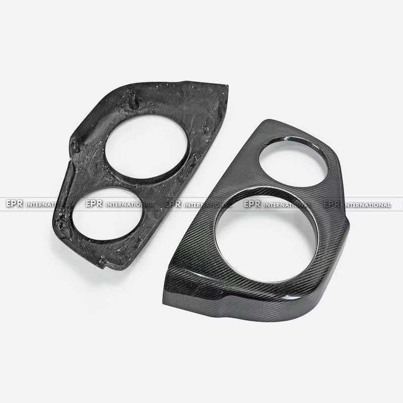 For Nissan Skyline R34 GTR OEM Style Carbon Fiber Tail Light Covers (2PC) - Direct Fit