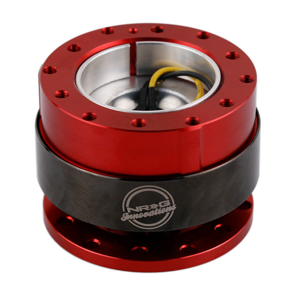 DING Sound NRG Gen 2.0 Steering Wheel Quick Release (Red Body/Black Ring)