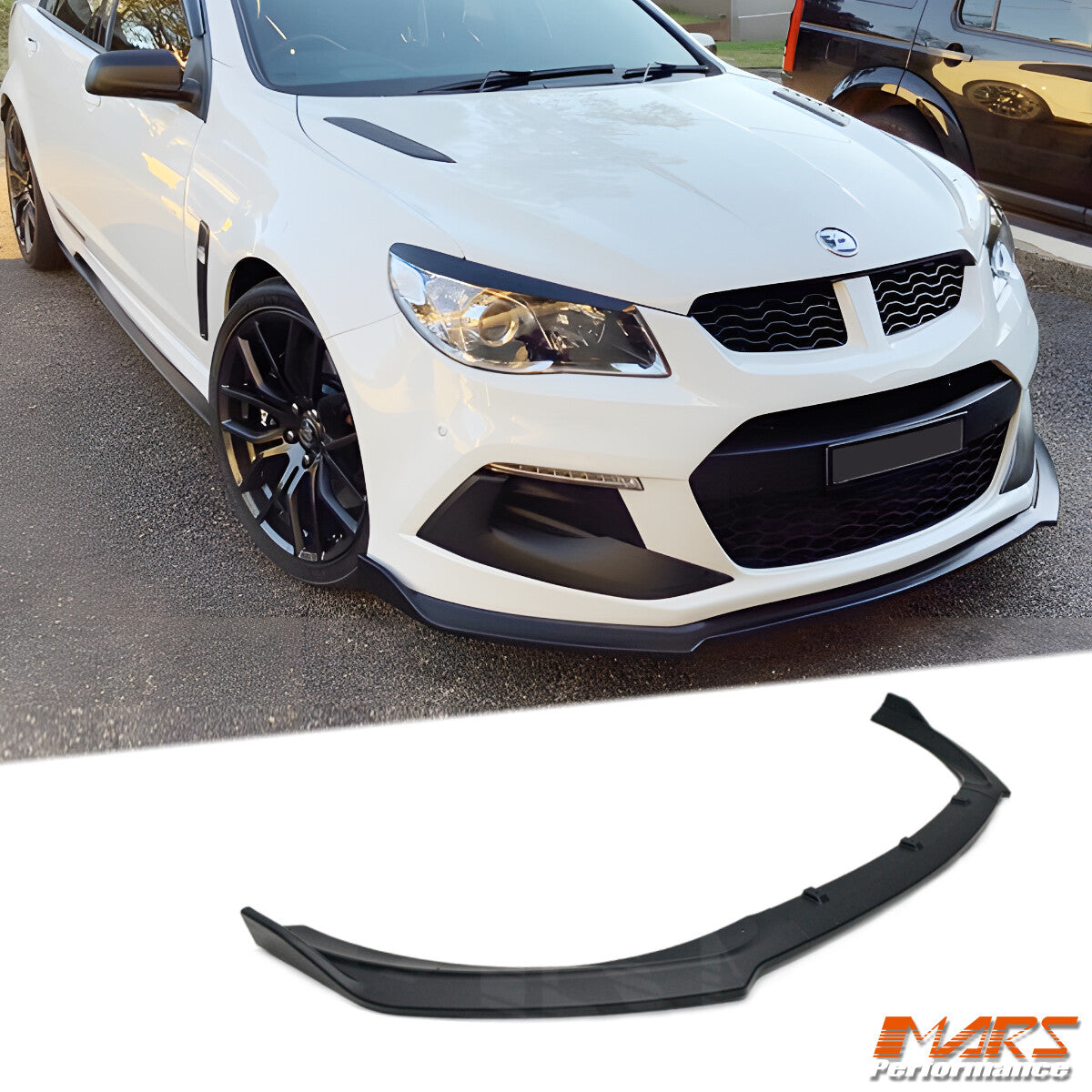 Black Bumper Bar Lip Spoiler for HSV GEN-F Clubsport Maloo R8 Senator Bodykit