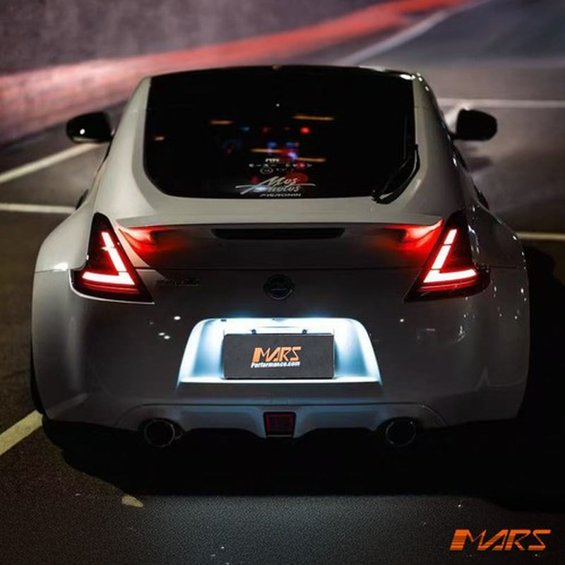 Smoked Full LED Tail Lights with Sequential Indicator for Nissan Z34 370Z 08-21