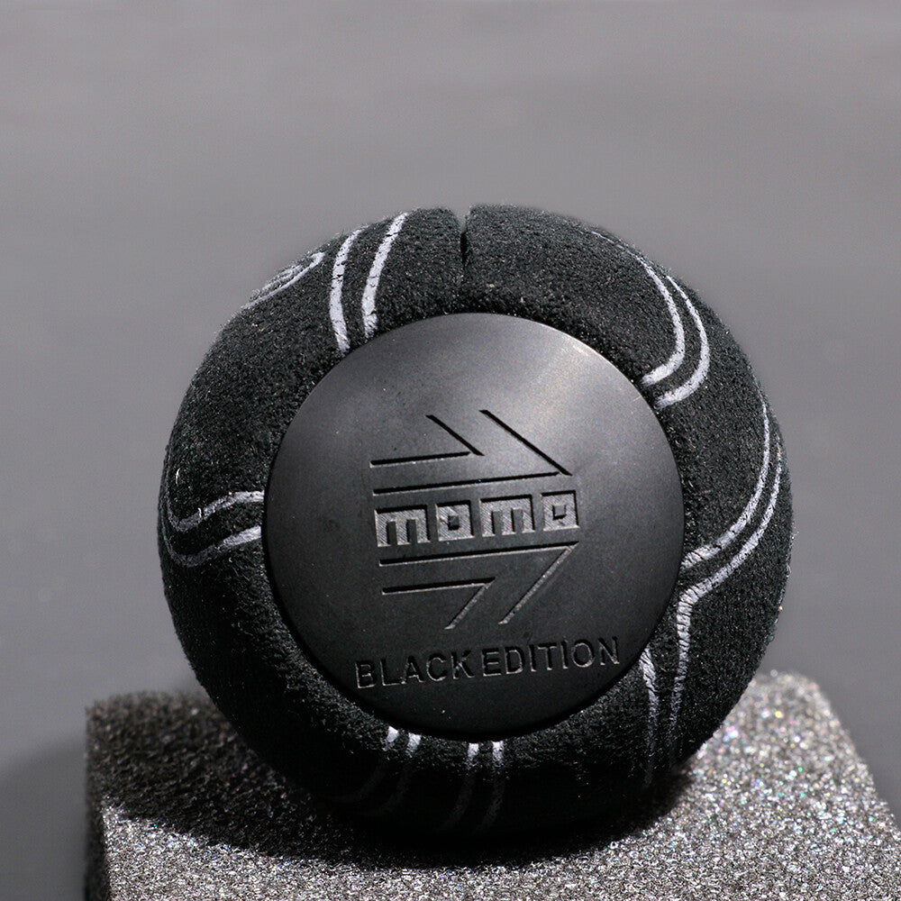 Momo ULTRA BLACK EDITION Graffiti Suede Leather Manual Gear Stick Shift Knob