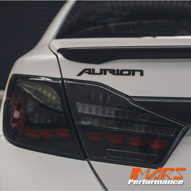 Smoked LED OLED Sequential Indicator Tail Lights for Toyota Aurion 2012-2017