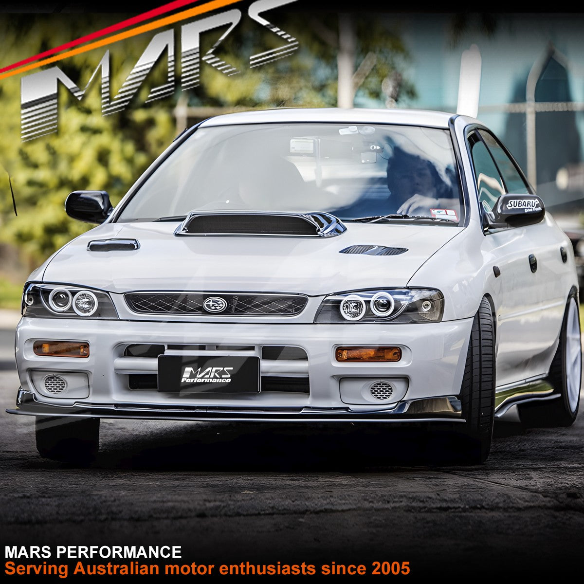 Black CCFL Angel-Eyes Projector Head Lights for Subaru Impreza GC8 GF8 WRX Sti