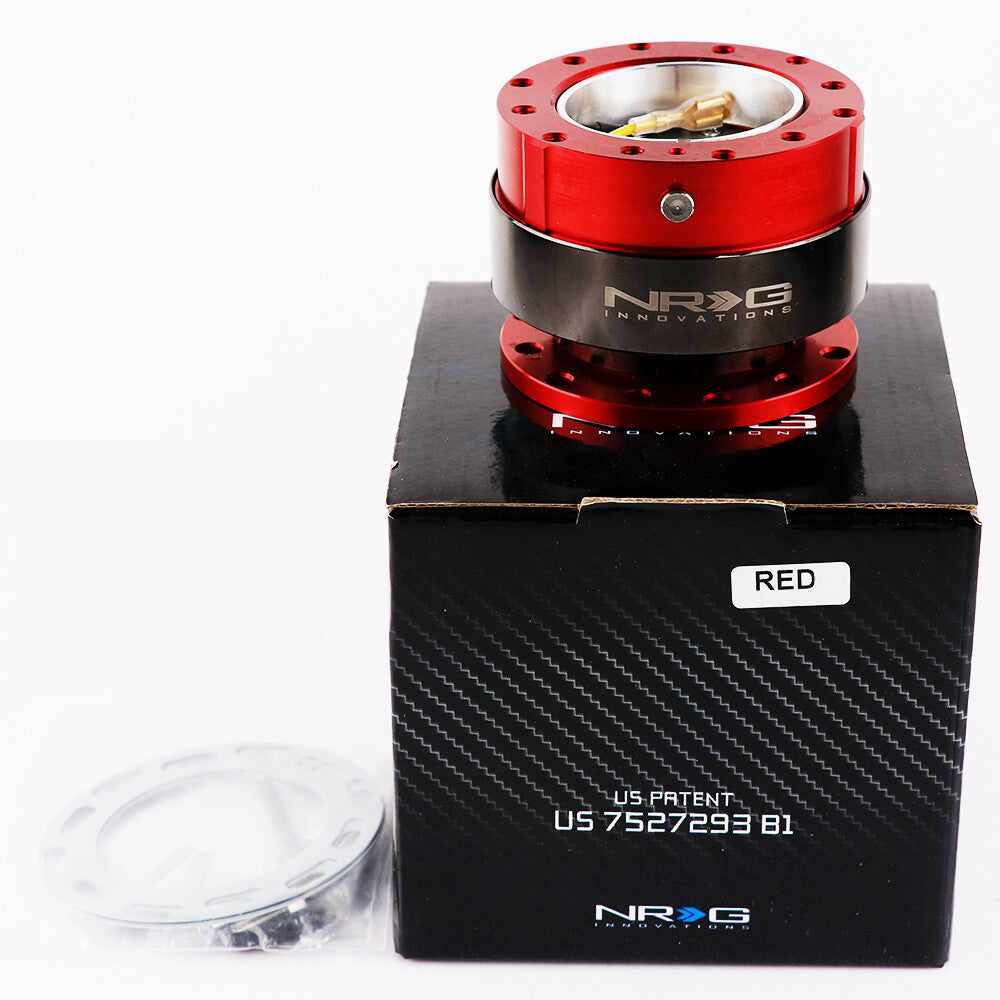 DING Sound NRG Gen 2.0 Steering Wheel Quick Release (Red Body/Black Ring)