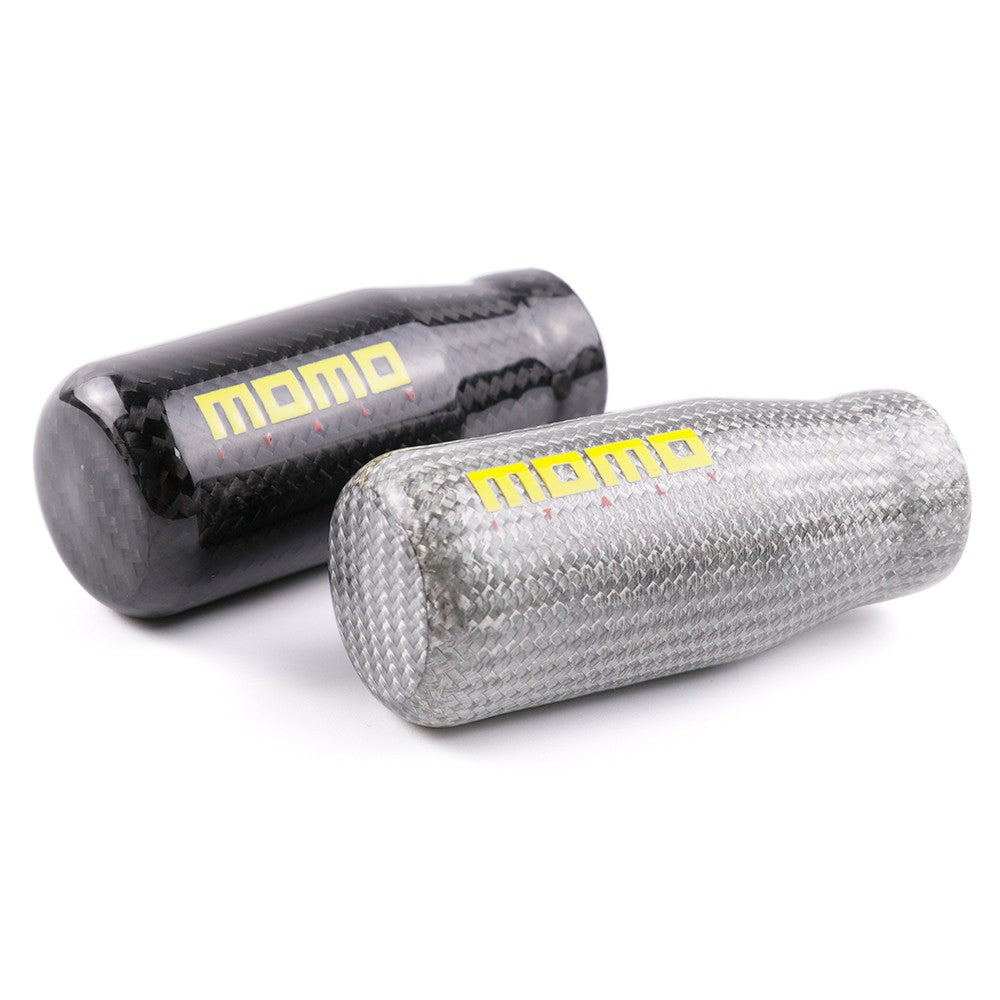 MOMO Carbon Fiber Car Manual Gear Stick Shift Knob Stick Shifter Lever Head