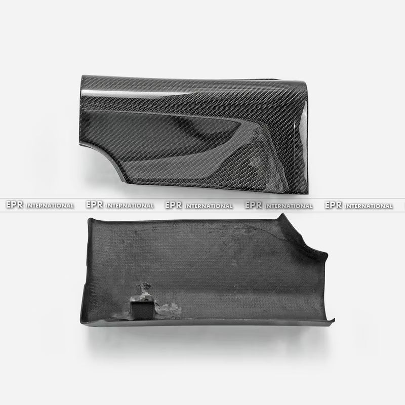 For Nissan Skyline R34 GTR OEM Style Carbon Fender Mug Guards (2PCS) - Front Wheel Arch Covers 1999-2002
