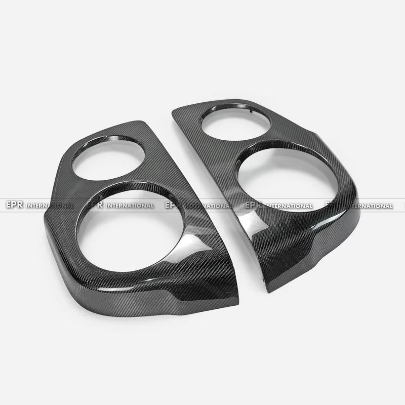 For Nissan Skyline R34 GTR OEM Style Carbon Fiber Tail Light Covers (2PC) - Direct Fit