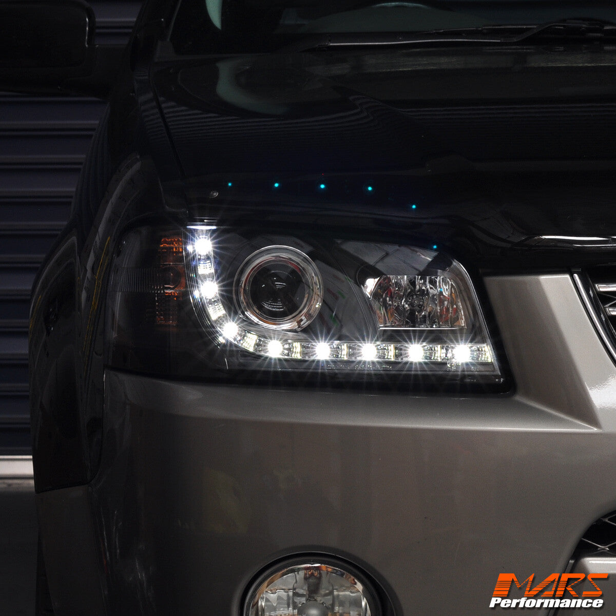 Black DRL LED Projector Head Lights for Ford Territory SX SY 2004-2008 Headlight