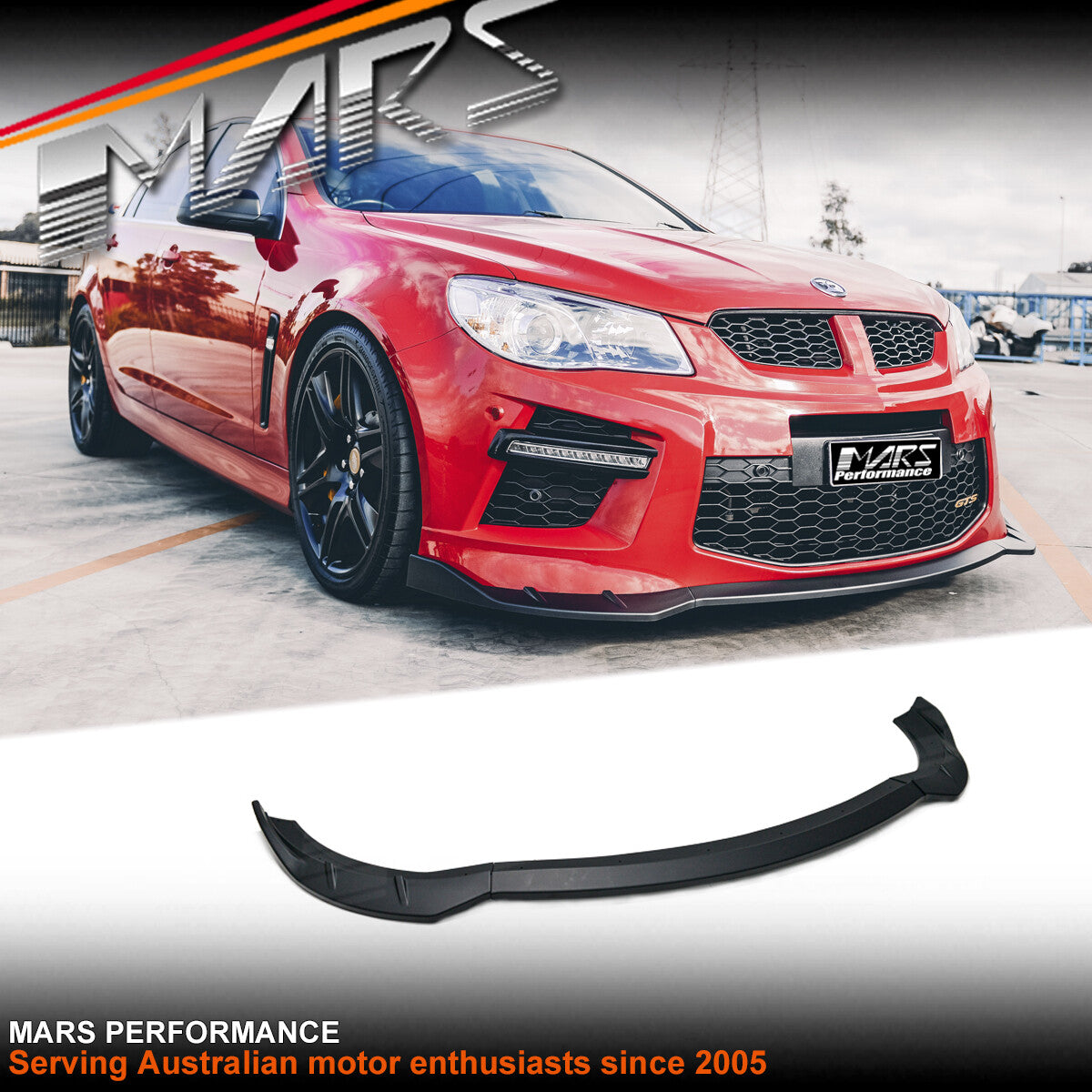 Matt Black Front Bumper Bar Lip Spoiler for HSV GEN-F GTS & Maloo GTS Bodykit VF