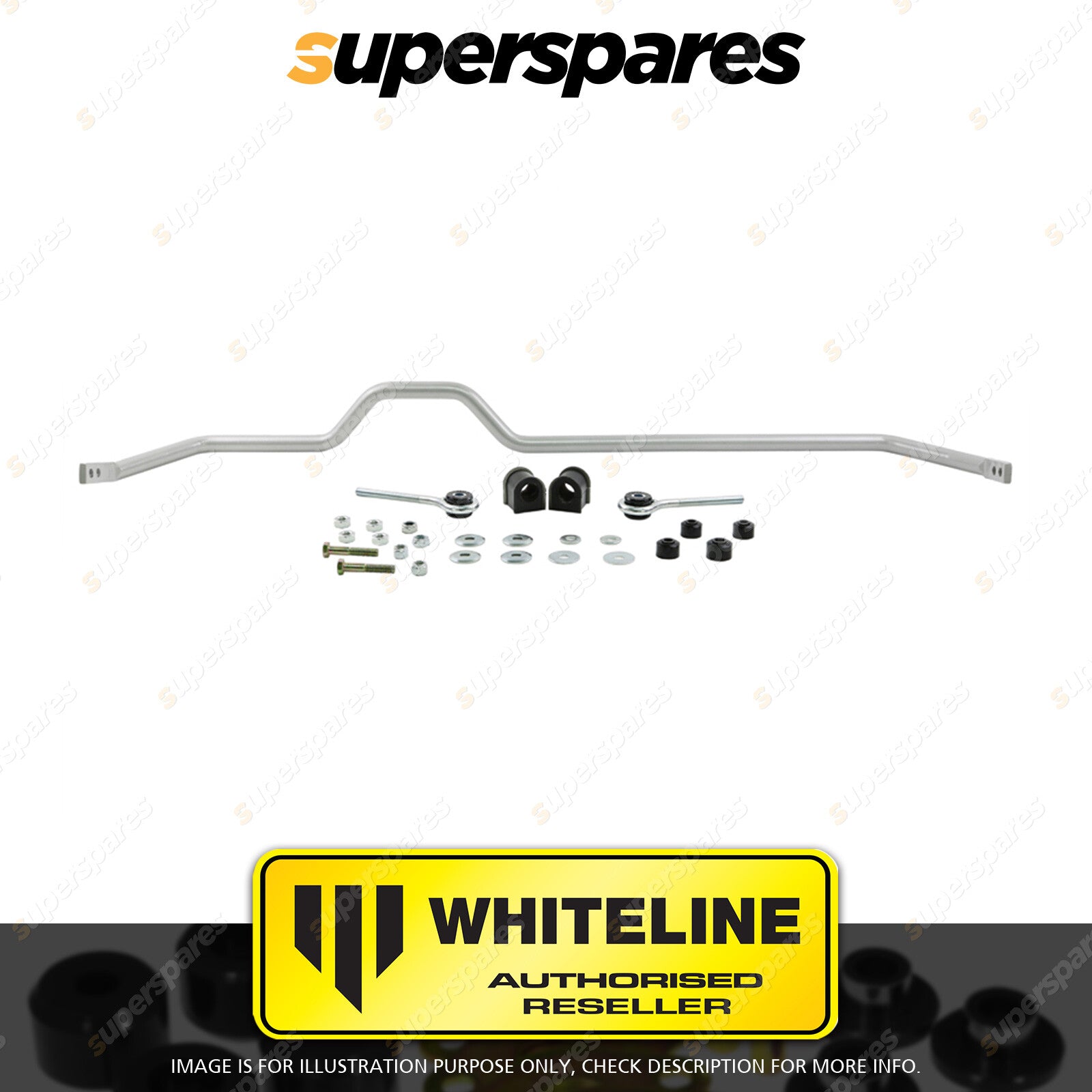 Whiteline Rear 24Mm Sway Bar 2 Point ADJ BNR11XXZ for NISSAN SKYLINE R33 R34