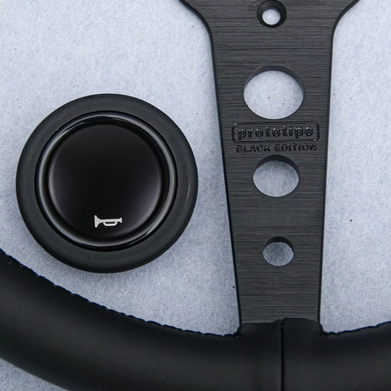 P5 BLACK EDITION Prototipo 350Mm Steering Wheel Fit for MOMO OMP HKB NRG D1 Hub