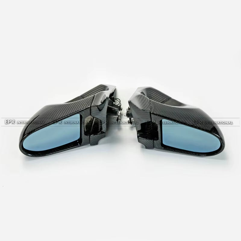 For Nissan Skyline HR34 Sedan RHD Carbon Fiber Aero Mirrors (4DR) - Direct Fit OEM Style