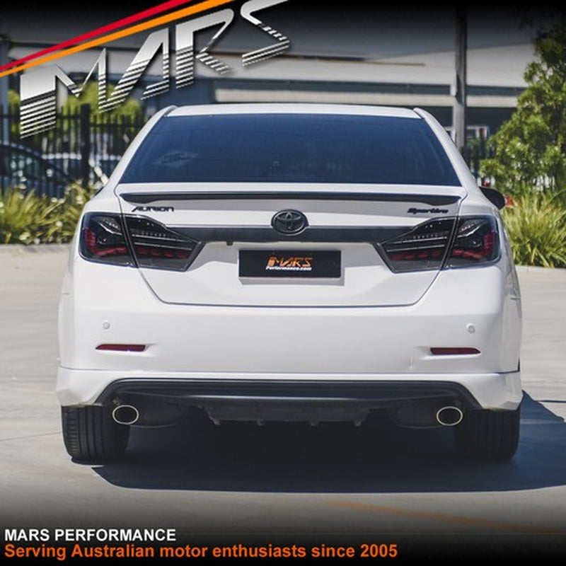 Smoked LED OLED Sequential Indicator Tail Lights for Toyota Aurion 2012-2017