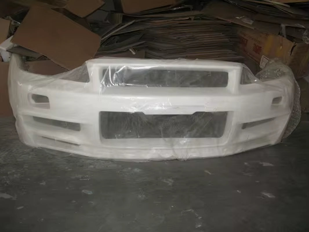 For Nissan Skyline R34 GTR NISMO Z-Tune Style Front Bumper - Dry Carbon Fiber/Frp 1999-2002