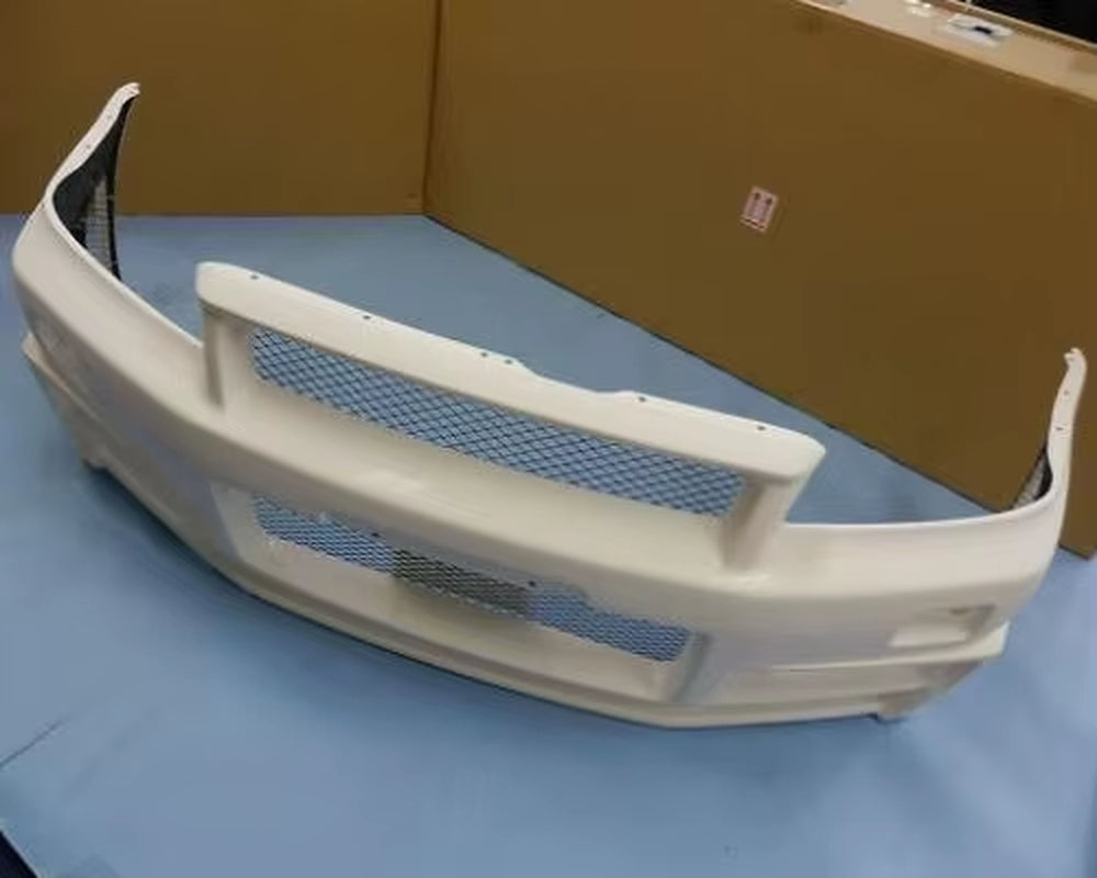 For Nissan Skyline R34 GTR NISMO Z-Tune Style Front Bumper - Dry Carbon Fiber/Frp 1999-2002