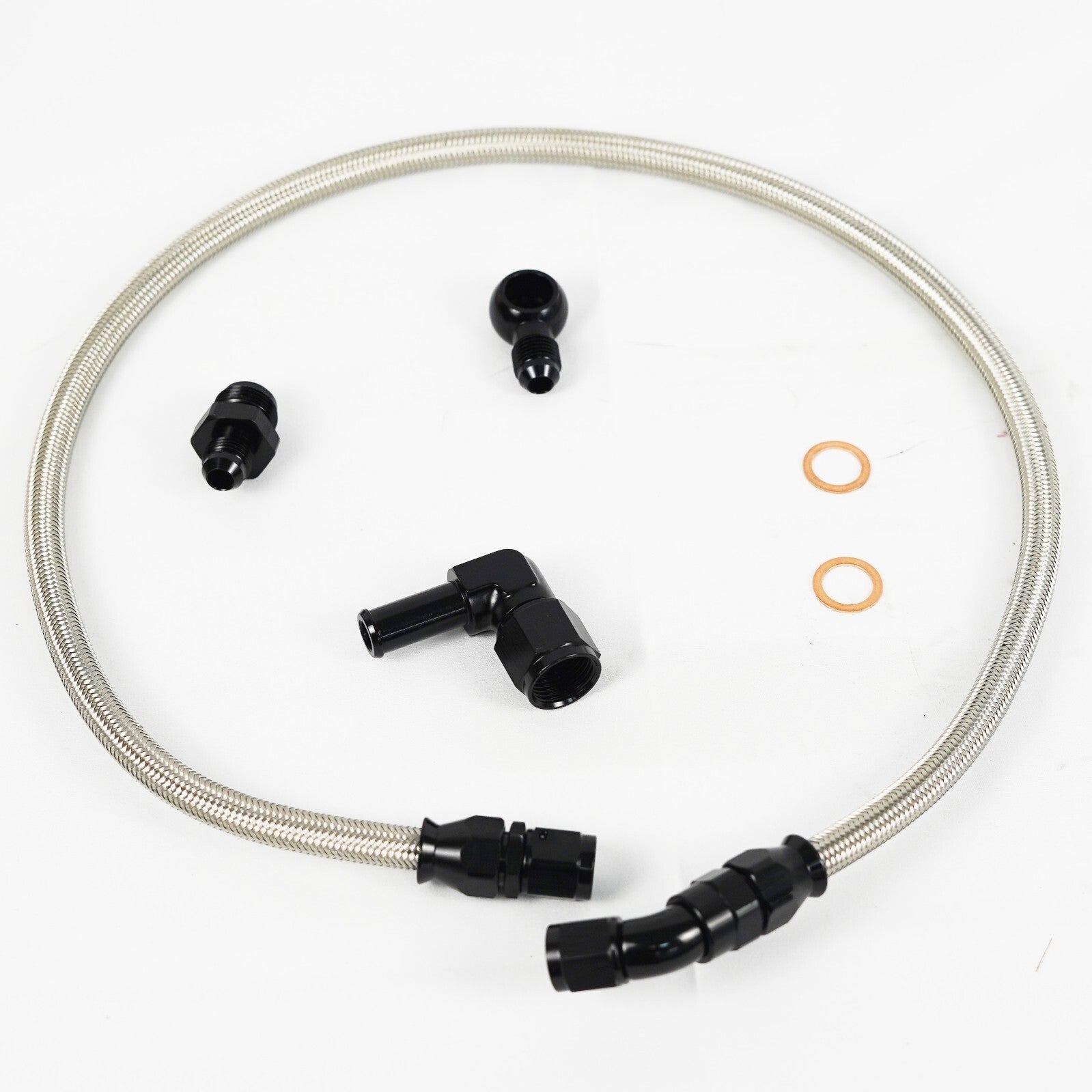 Braided Turbo Water Feed Line Kit for Ford Falcon Barra BA BF FG XR6 G6E 4.0L