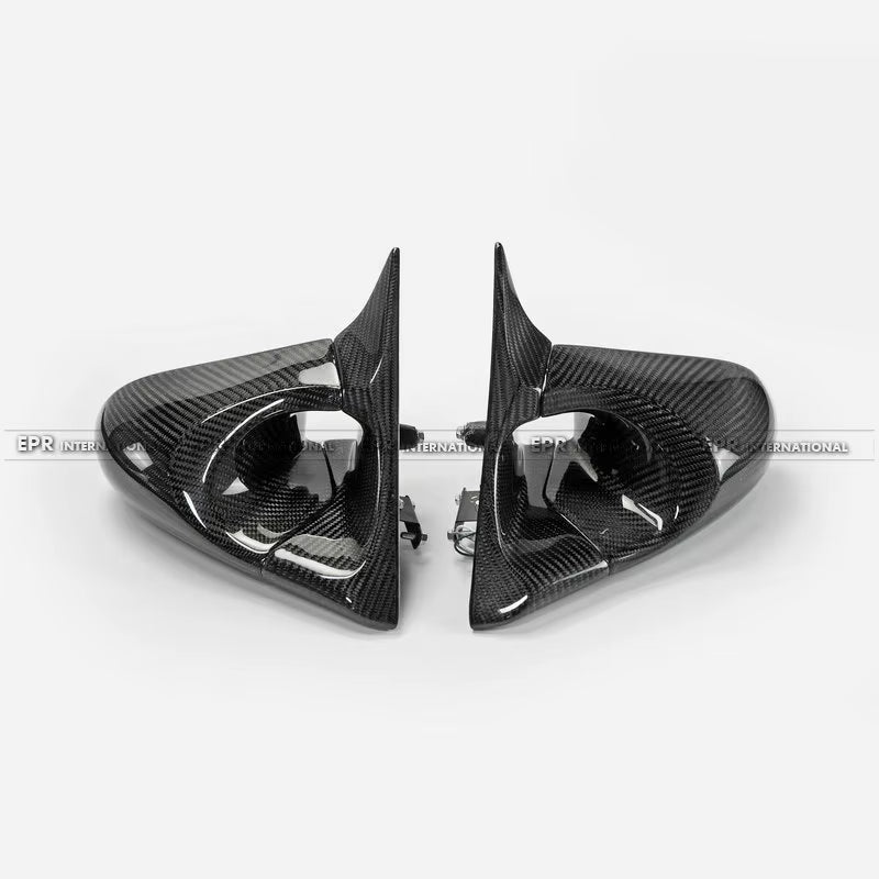 For Nissan Skyline HR34 Sedan RHD Carbon Fiber Aero Mirrors (4DR) - Direct Fit OEM Style