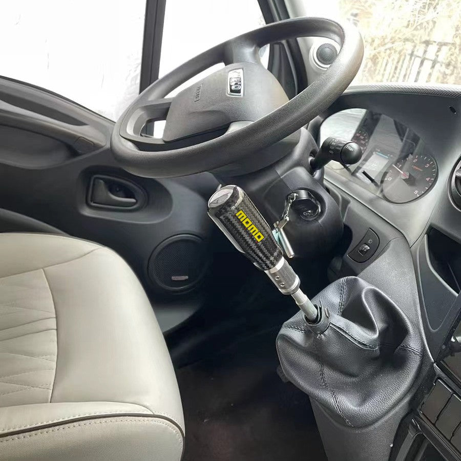 MOMO Carbon Fiber Car Manual Gear Stick Shift Knob Stick Shifter Lever Head