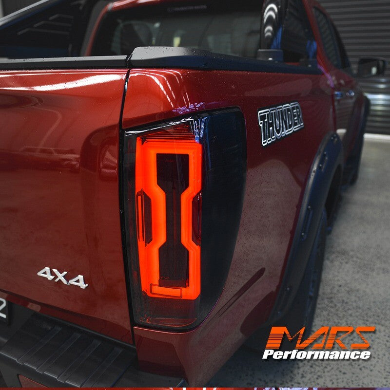 Smoke Full LED Sequential Indicator Tail Lights for MAZDA BT-50 UTE TF 2020-2024