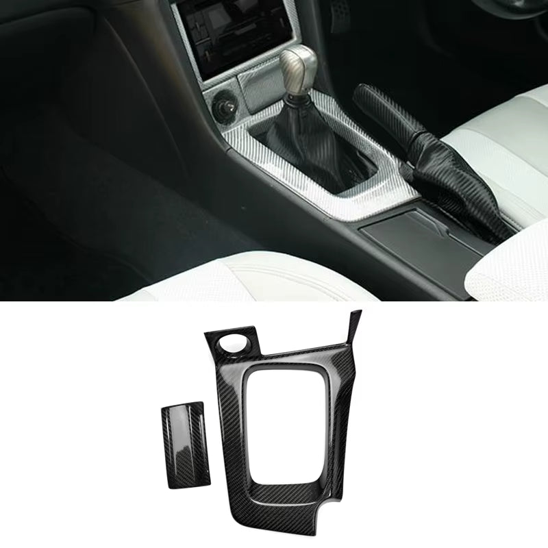 Carbon Fiber for R34 GTR Gear Surround & Ashtray Stick on Type (RHD) MANUAL