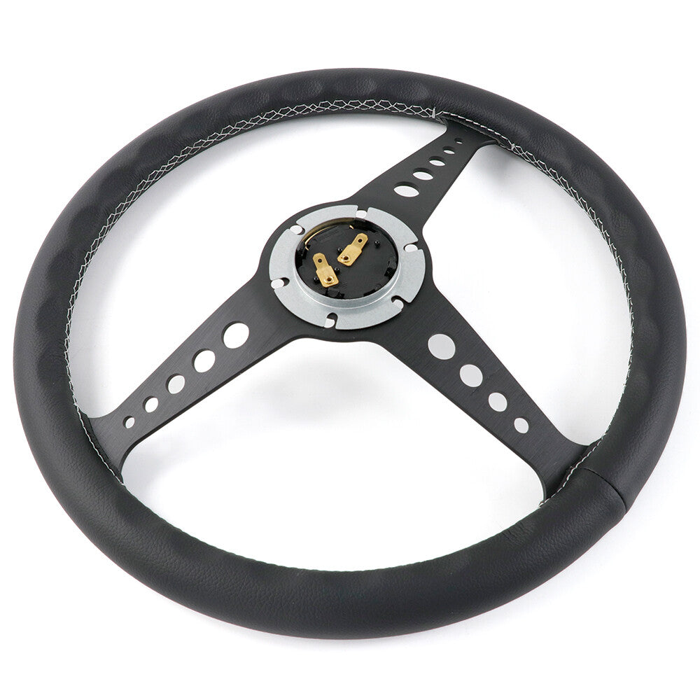 360Mm MOMO CALIFORNIA Genuine Leather Sport Steering Wheel